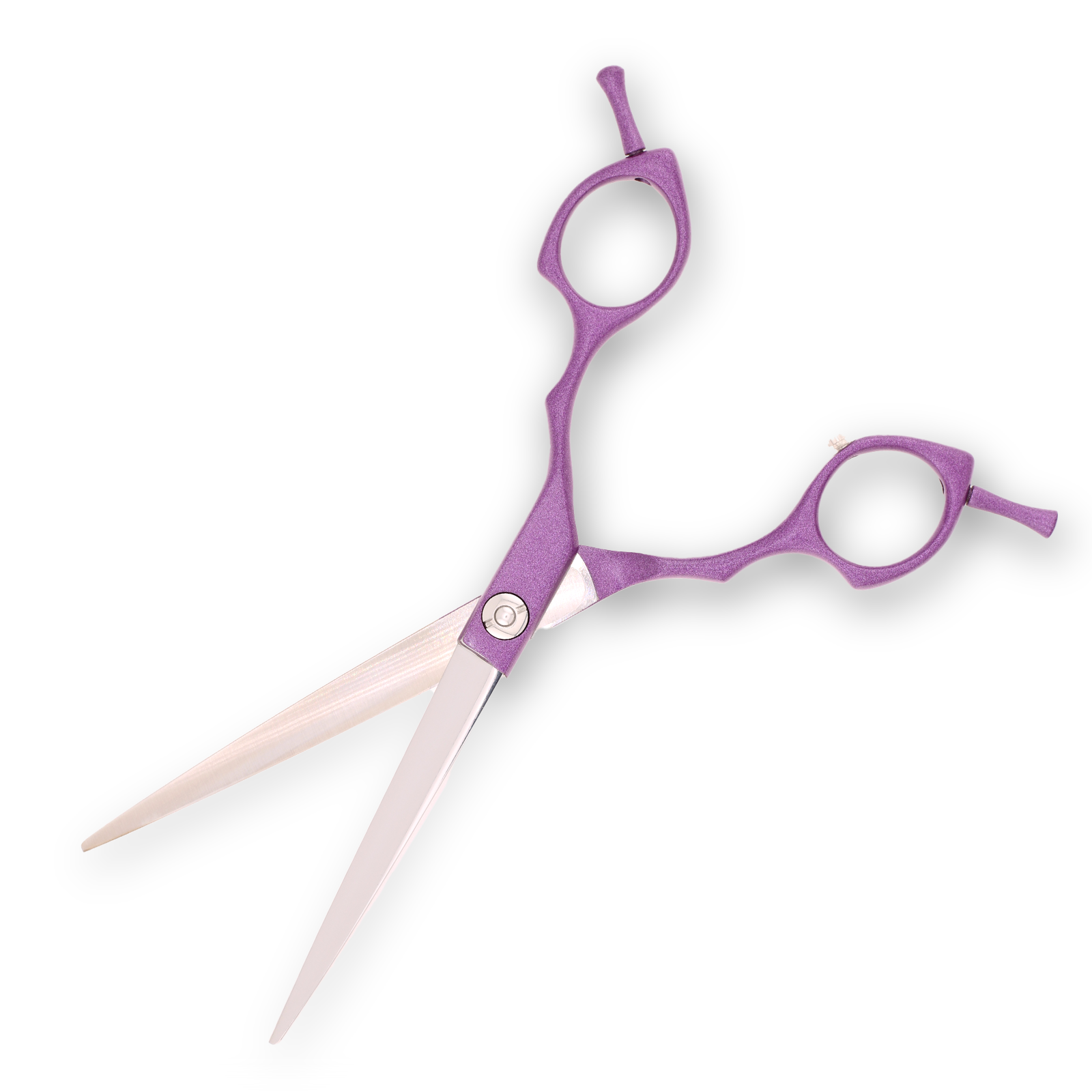 Titan Shears - Straight Purple Aluminum 440C Convex RH STR 6.5" image 2